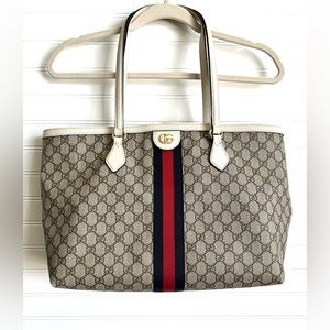 GUCCI OPHIDIA GG MEDIUM TOTE